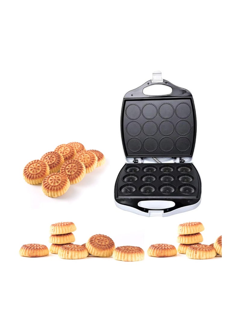 نوفا 1400 W Electric Mamool & Cookie Maker 12-Cookie Capacity Non-Stick Coating, Dual Indicator Lights Even Heating Compact & Easy to Clean Up to 80% Less Fat - Image 3